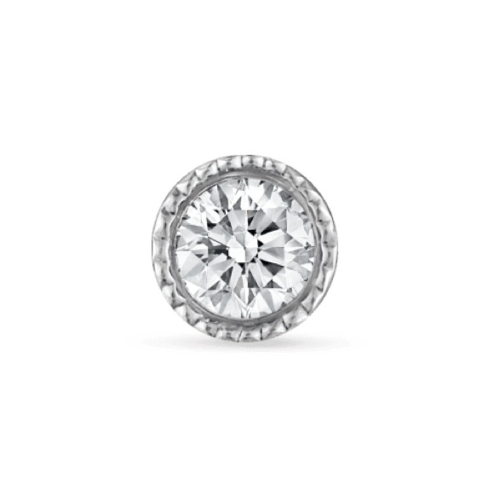 LOWEST! Maria Tash Scalloped Diamond Threaded Stud - Picture 3 of 9